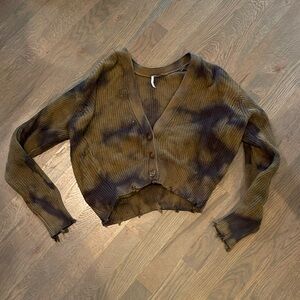 YFB tie-dye cardigan/sweater